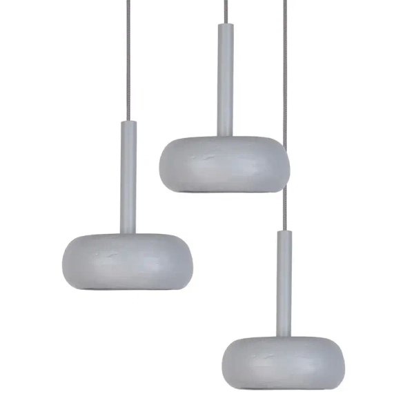 Potrójna wisząca lampa Otto 3 41399 dyski nad wyspę szara