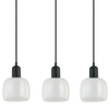 Loftowa LAMPA wisząca LAMEZIA PND-67594-3-BK+CL Italux skandynawski zwis do jadalni czarny