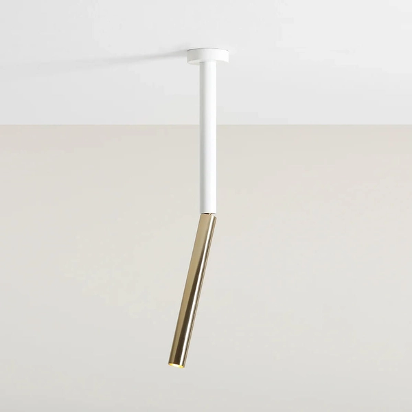 Podłużna lampa sufitowa Stick 1067PL_G_S Aldex regulacja biały złoty