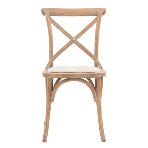 Krzesło drewniane 2 sztuki Cafe 5055999229852 do jadalni białe