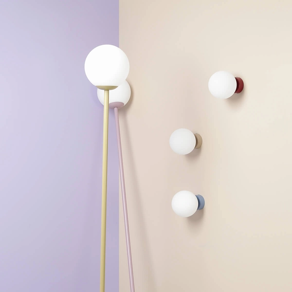 Kinkiet ścienny do salonu Ball Wall 1076C17_S Aldex kulisty beżowy