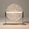 Okrągła lampa stołowa Mangata MOD387TL-L8CH3K LED 7W 3000K chrom