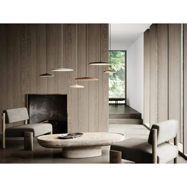 Ledowa lampa wisząca Artist 2420203009 DFTP 14W 3000K metalowa beżowa