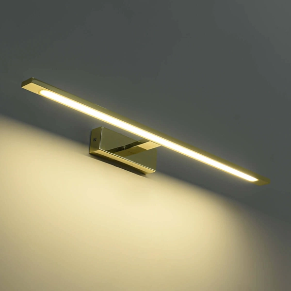 Łazienkowa LAMPA ścienna ISLA GS-LWB-20W/3 GOLD Light Prestige OPRAWA kinkiet LED 20W 3000K galeryjka nad lustro IP44 złota