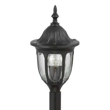 Zewnętrzna LAMPA stojąca MILANO 8345 Rabalux metalowa OPRAWA industrialna latarnia słupek ogrodowy IP43 czarny przezroczysty