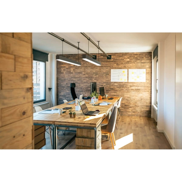 Liniowa lampa zwis Lupinus 5115001103-1 Elkim LED 8W 3000K nad stół czarna