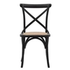 Drewniane krzesło 2 sztuki Cafe 5059413872730 kuchenne czarne