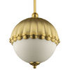 Dekoracyjna lampa wisząca Pralines P01220BR Cosmolight kula mosiądz