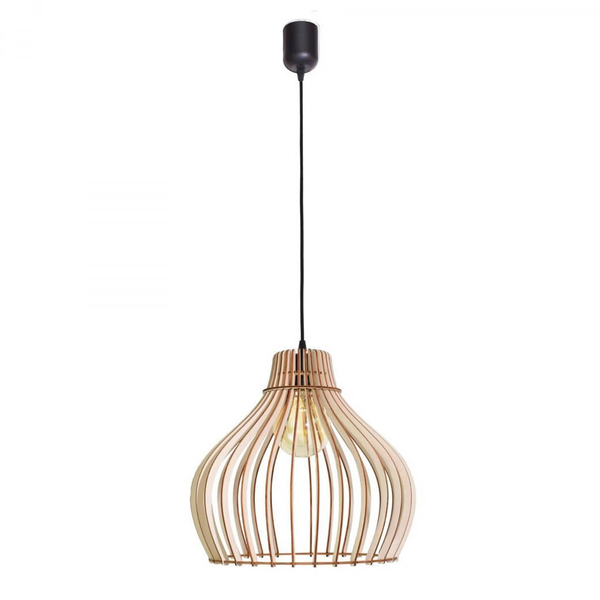 Kuchenna lampa wisząca 137623620217 drewniana nad wyspę