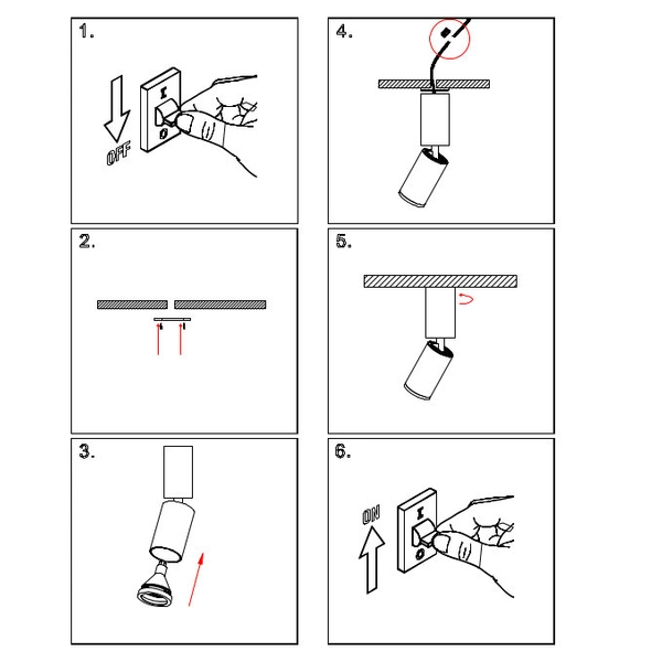 Plafon LAMPA sufitowa FOCUS S C052CL-01MG Maytoni downlight OPRAWA metalowa tuba spot złoty matowy