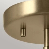 Metalowa lampa wisząca/ścienna/sufitowa Niva KL-NIVA-1W-1P-CPZ szampańska