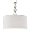 LAMPA wisząca REA RLD93163-1W Zumaline okrągła OPRAWA zwis abażurowy biały