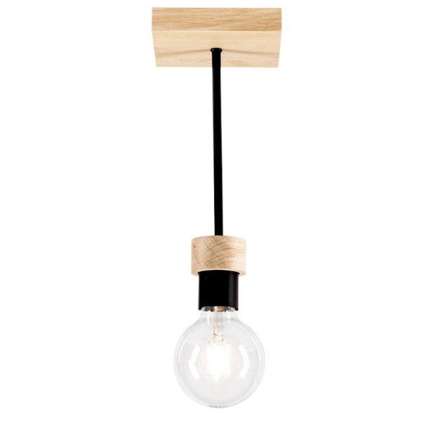 LAMPA sufitowa CHANDELLE 8424174 Britop loftowa OPRAWA czarna drewno