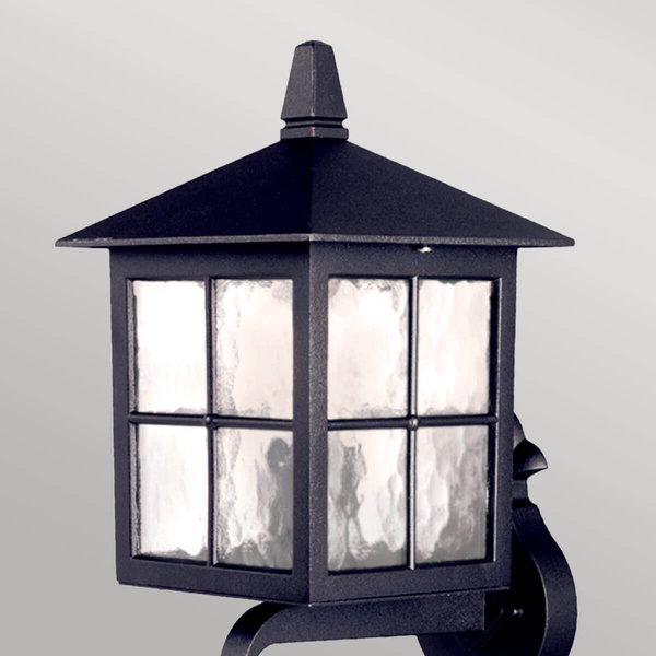 Kinkiet ścienny zewnętrzny Winchester BL17-BLACK Elstead domek lampion czarny