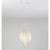 Lampa wisząca nad łóżko CHANCAY LE44597 jedwabna biała