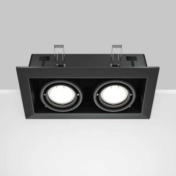 Oprawa wpuszczana modułowa podwójna LED 50W czarna Modern OUTLET
