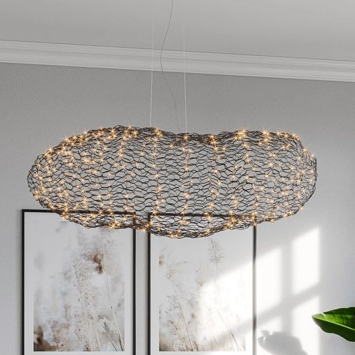 Lampa wisząca Hayden 4201250-4002 By Rydens LED 15W 2700K siatka czarna