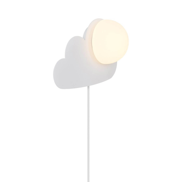 Dziecięcy kinkiet ścienny SKYKU CLOUD 2312971001 chmurka kula biała