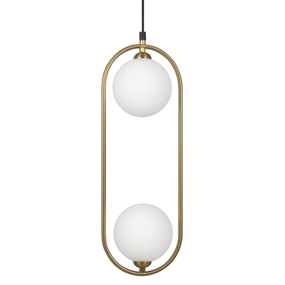 Lampa wisząca eliptyczna Ring MOD013PL-02BS1 zwis mosiądz