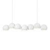 Molekułowa lampa wisząca Cupolo 108859 nad stół metalowa do jadalni biała