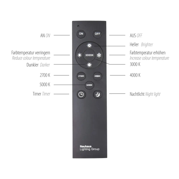 Sterowany pilotem plafon PURE E-LOOP czarny 6552-18 1xLED 33W 2700-5000K ze zmienną barwą