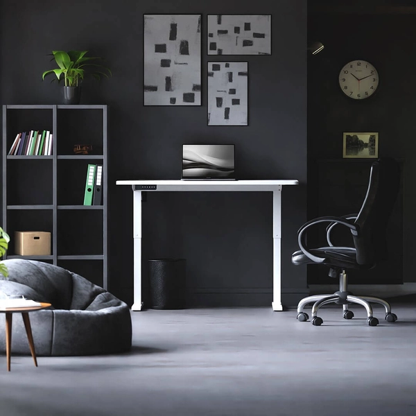 Biurko regulowane CONTROL LV0150 Eko-light minimalistyczne białe