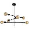Industrialna LAMPA sufitowa LESTER 21119/06/30 Lucide metalowa OPRAWA loftowa molecular czarna