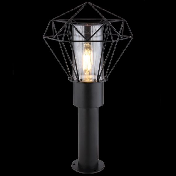 Zewnętrzna LAMPA stojąca HORACE 31356 Globo ogrodowa OPRAWA metalowy druciak outdoor IP44 czarna