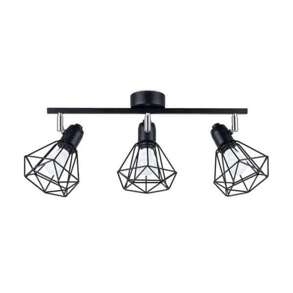 Lampa sufitowa ARTEMIS czarna SL.1107 industrialna 3xE14 druciana