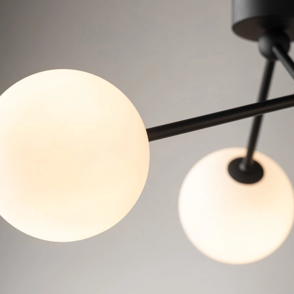 Molekułowa lampa sufitowa potrójna Fairy 4854 TK Lighting czarna biała