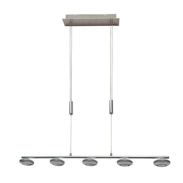 Zwieszana lampa salonowa Marley HD-352ML-05-9051B CH LED 125W 3000K chrom