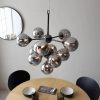 Molekułowa lampa wisząca Oscar 101148 balls czarny przydymiony