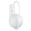 Metalowa lampa ścienna Koban KOD11000 kula ball szklana biała