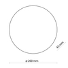 Kinkiet okrągły do sypialni Luna 6009 TK Lighting księżyc metalowy biały