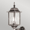 Tarasowa lampa ścienna Wexford WX1-PIR Elstead metalowa czarna srebrna