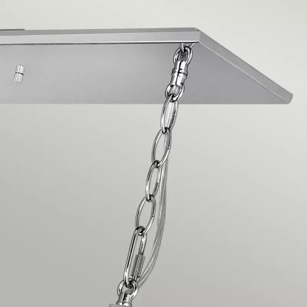 Lampa wisząca na łańcuchu LUDLOW QN-LUDLOW8-PN polerowany nikiel