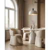 Nowoczesne krzesło TOMI MM001501100363 beżowe tapicerowane 45cm