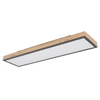 Podłużny plafon Doro 416080WD4-CCT LED 24W CCT prostokąt grafit drewniany