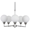 Salonowa lampa wisząca Logos 35-05458 Candellux balls srebrna biała