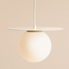 Wisząca lampa molekuła LOOP 1125G9_M Aldex szklana kremowy