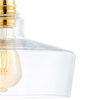 Loftowa LAMPA wisząca LONGIS 10877305 Kaspa szklana OPRAWA skandynawski ZWIS kaskada złota przezroczysta czarna