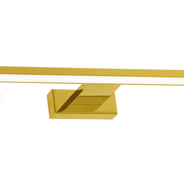 Łazienkowa LAMPA ścienna SHINE ML6338 Milagro metalowa OPRAWA kinkiet LED 15W 4000K nad lustro IP44 złoty