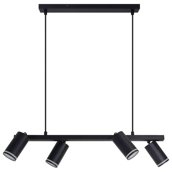 Wisząca lampa nad stół z reflektorkami PARIS 325358 czarny