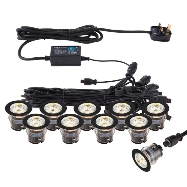 Podtynkowe oczka na taras IKON 99765 LED 0,75W 3000-4000K IP67 czarne