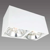 Downlight LAMPA sufitowa ALIANO 2 LP-9S21/2 SM WH Light Prestige metalowa OPRAWA natynkowa prostokątna biała