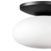 Sufitowa lampa szklana Omi 1184 Zumaline do salonu biała czarna