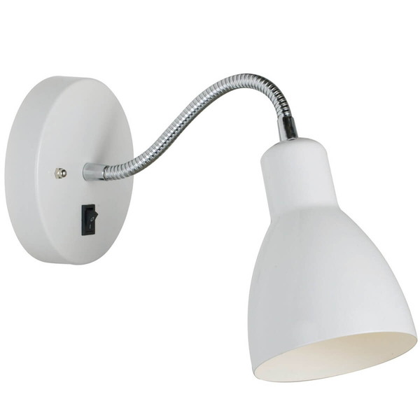 Ścienna lampa na peszlu Cyclone 72991001 do czytania biały