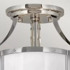Szklana lampa sufitowa CHANCE QN-CHANCE-SF-S-PN polerowany nikiel