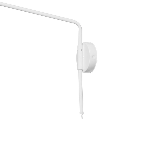 Kinkiet biały GASPAR 21056101 ruchoma lampa przyścienna gabinetowa