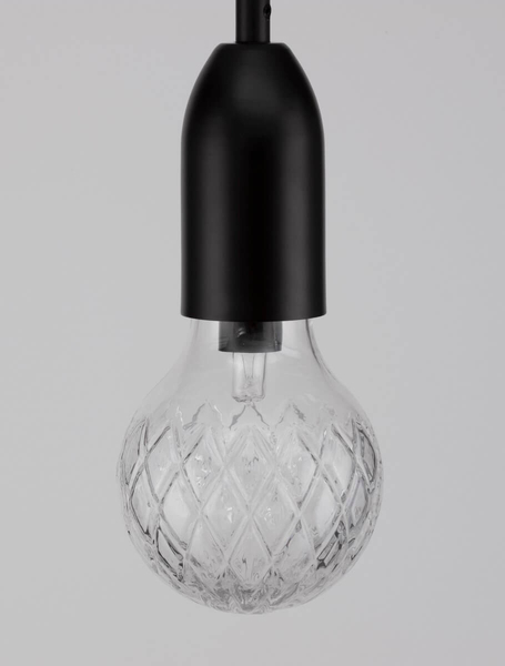 Wisząca lampa loftowa BANI LE42714 do przedpokoju czarna